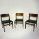 Suite de 3 chaises scandinave vintage