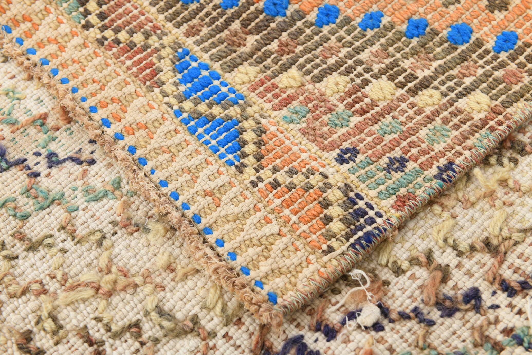 Tapis de couloir Kilim scandinave 2x8, 73x255Cm
