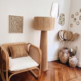 Bahia floor lamp minimalist design raffia