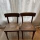 Duo of children's bistro chairs