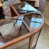 Mahogany corner display counter