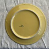 Set of 6 modern yellow dessert plates D19