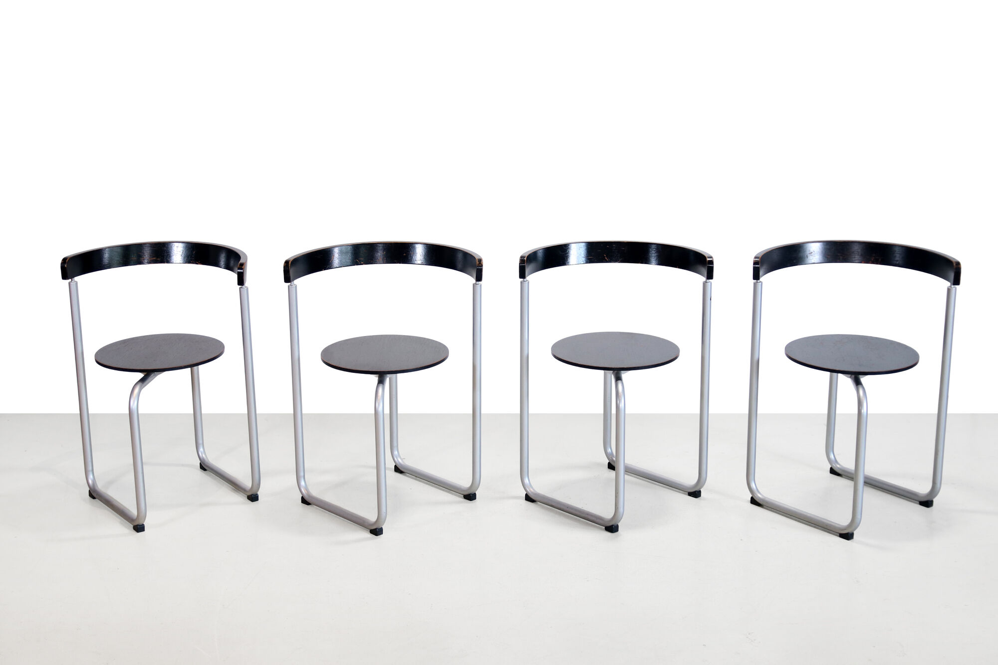 Sculptural Erik Magnussen Parken chairs for Paustian, 1980's