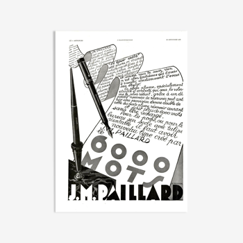 Vintage poster 30s Pen J.M. PAILLARD