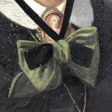 Tableau huile sur toile XIX portrait Chevalier d’Eon