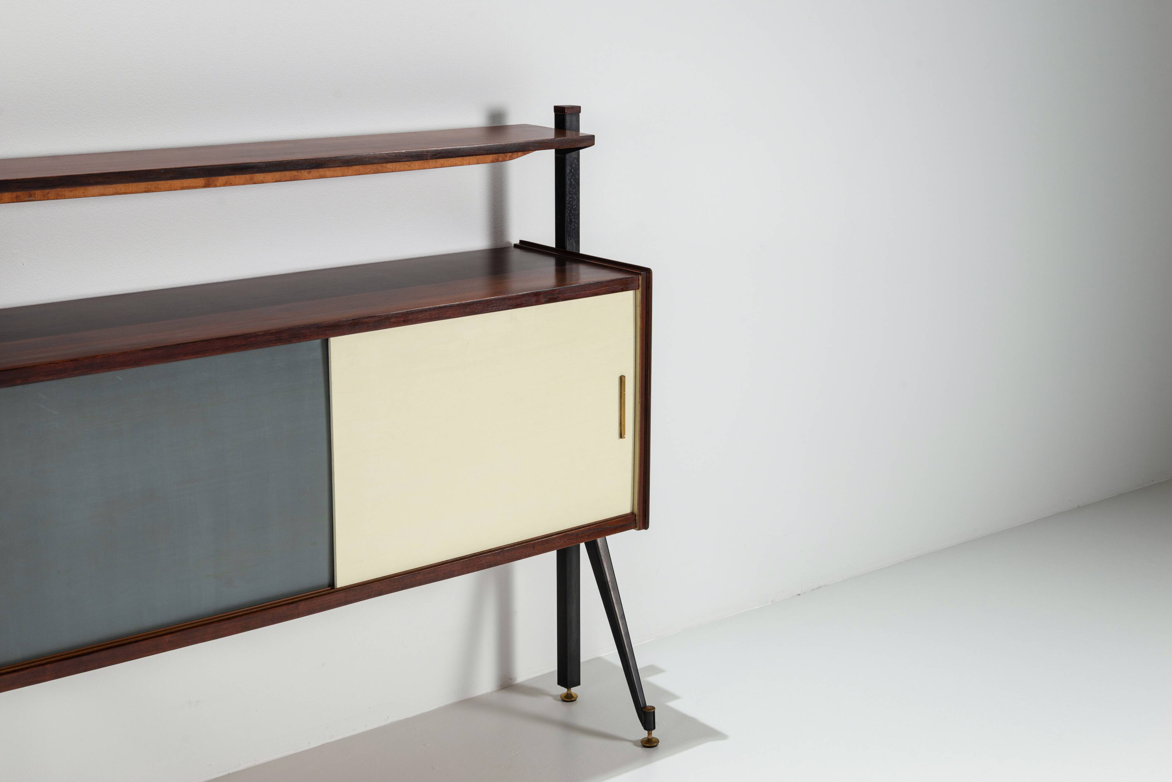 Italian sideboard with contrasting doors