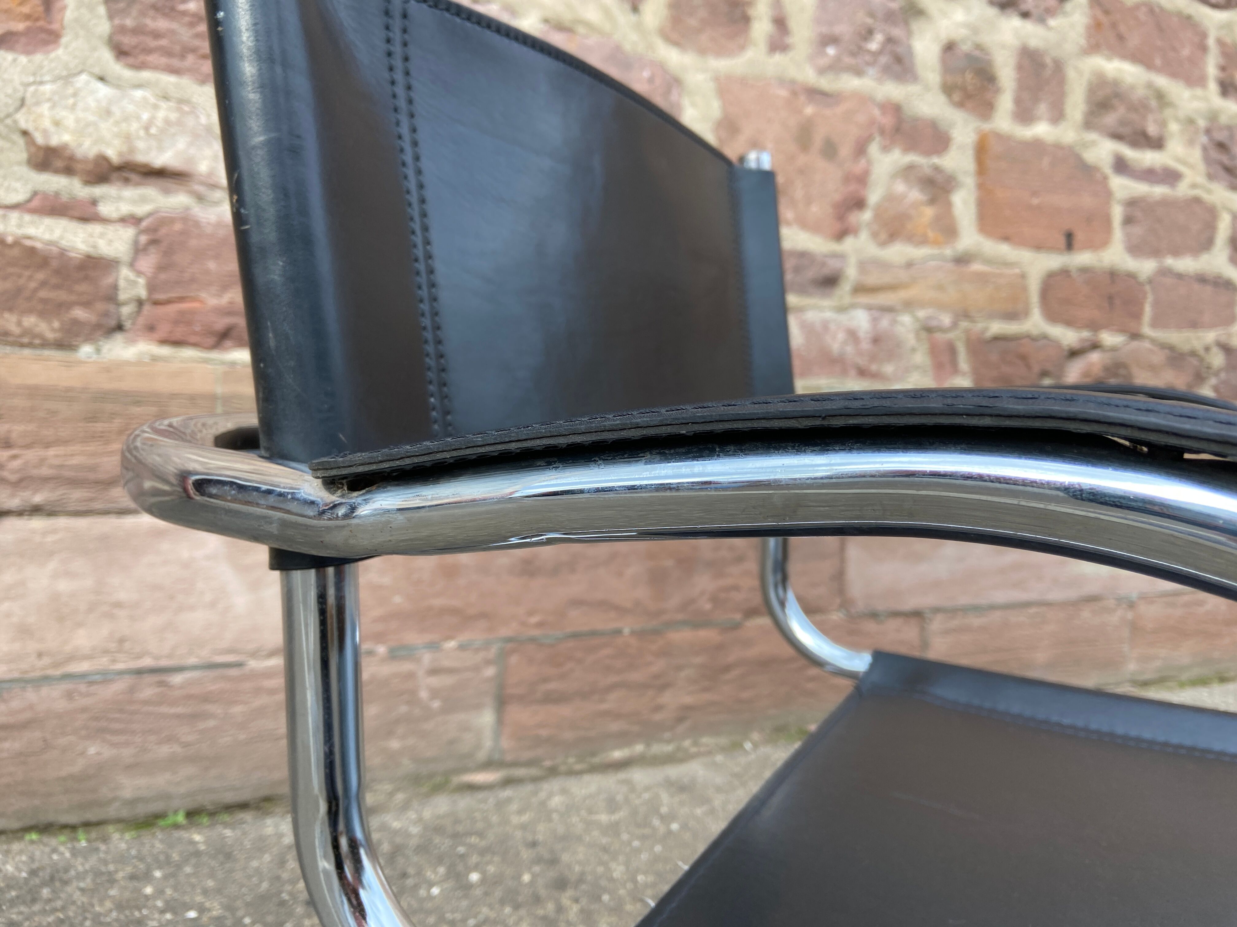 Office armchair cantilever B34 S34 style Marcel Breuer