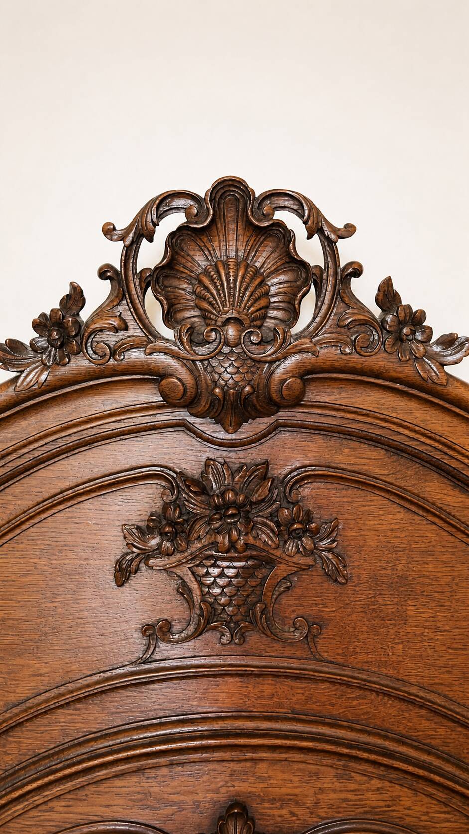 Large oak fireplace mirror