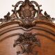 Large oak fireplace mirror