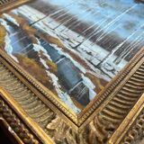 Tableau HSP "Paysage hivernal" monogrammé + cadre