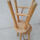 Set of 2 vintage pine stools