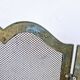 Old brass fire screen 75x38cm fireplace protection screen