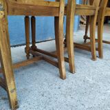 Set de 4 chaises style Louis XVI cuir