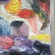 Grethe Hultgren, Swedish Expressionist Composition, Oil on Canvas, 1979, Framed