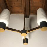 Arlus suspension chandelier 3 branches and tulips