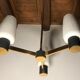 Lustre suspension Arlus 3 branches et tulipes