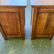 2 solid oak bedside tables signed Jean Laick Dol-de-Bretagne
