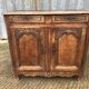 Antique Louis XV style solid oak sideboard with 2 drawers and 2 doors