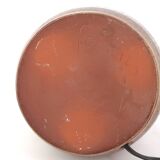 Handcrafted ceramic lamp signed, beige lampshade