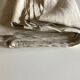 19th-century campaign sheet in fine unbleached linen, reserve linen.