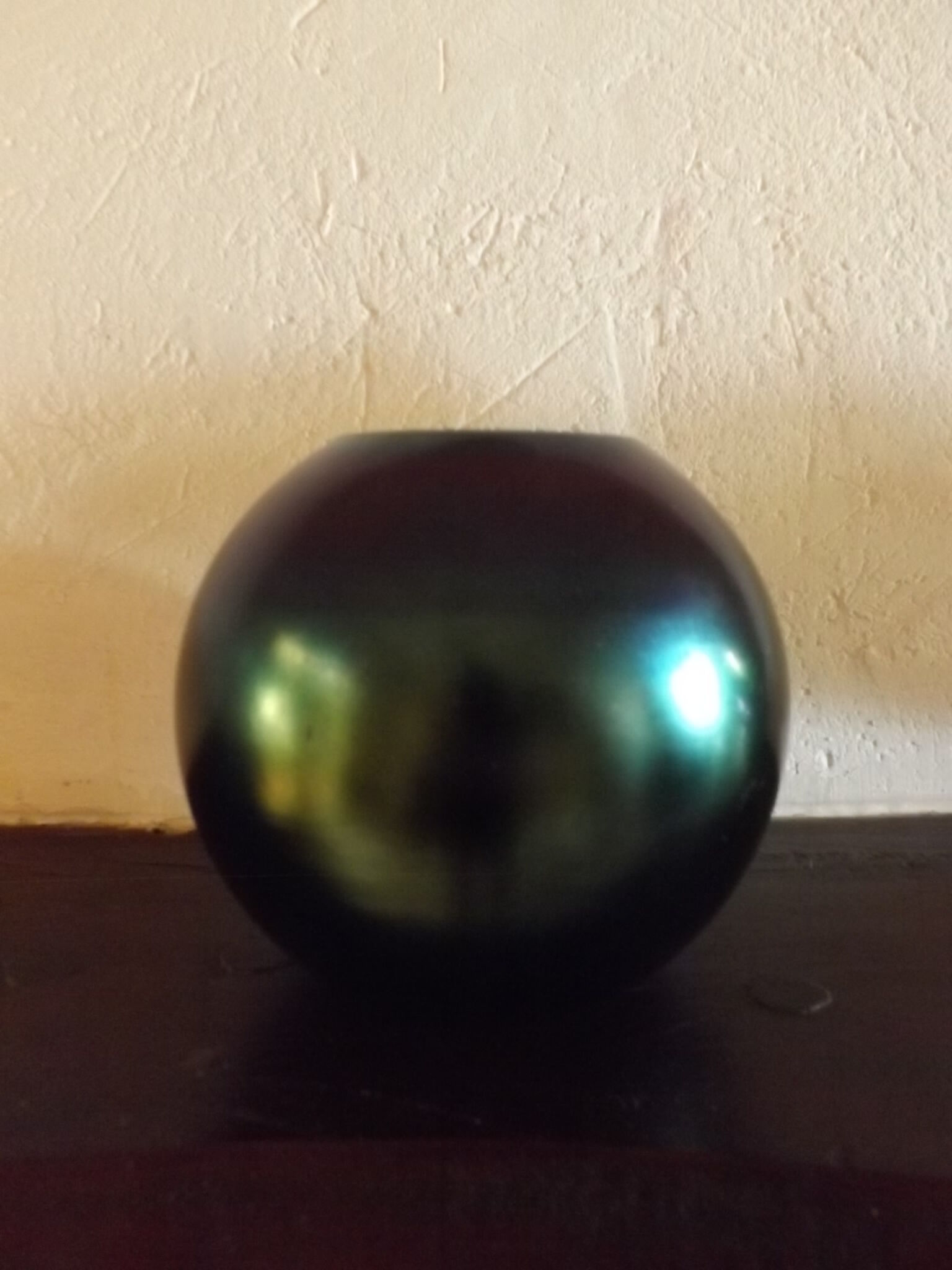 Vase ball iridescent czechoslovakia 1930 1940 art deco