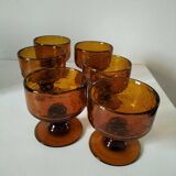 6 Biot bubble glass glasses or cups