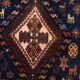 Vintage tribal rug 170x240 cm, wool oriental handmade rug large 2553