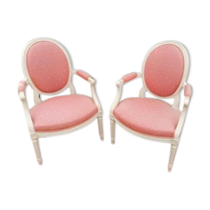 paire de fauteuils Louis - xvi