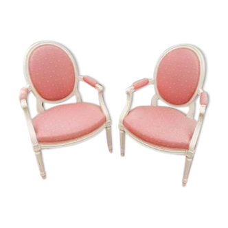 Pair of armchairs Louis XVI 19th era