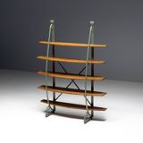 Bakery Display Rack with Iron Frame and Oak Shelves, France, 1920s