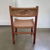 Beautiful chair, wooden frame with papercord seat and backrest