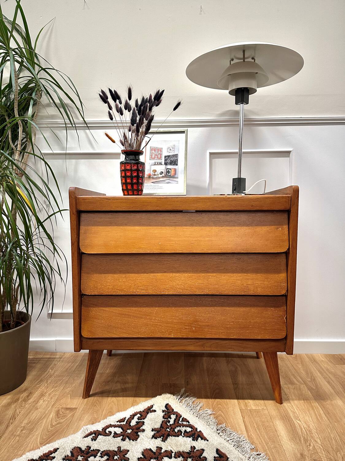 Commode pieds compas vintage