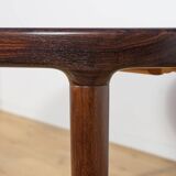 Mid-Century Round Rosewood Extendable Dining Table, Denmark, 1960s