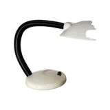 Space Age UFO Lamp - White Vintage Adjustable Desk Light 1980s | Retro Disc Lamp | Belgium Design