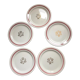 5 dessert plates in Gien porcelain France