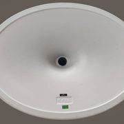 Original oval Tulip Knoll table 198cm white laminate, NEW in the box.
