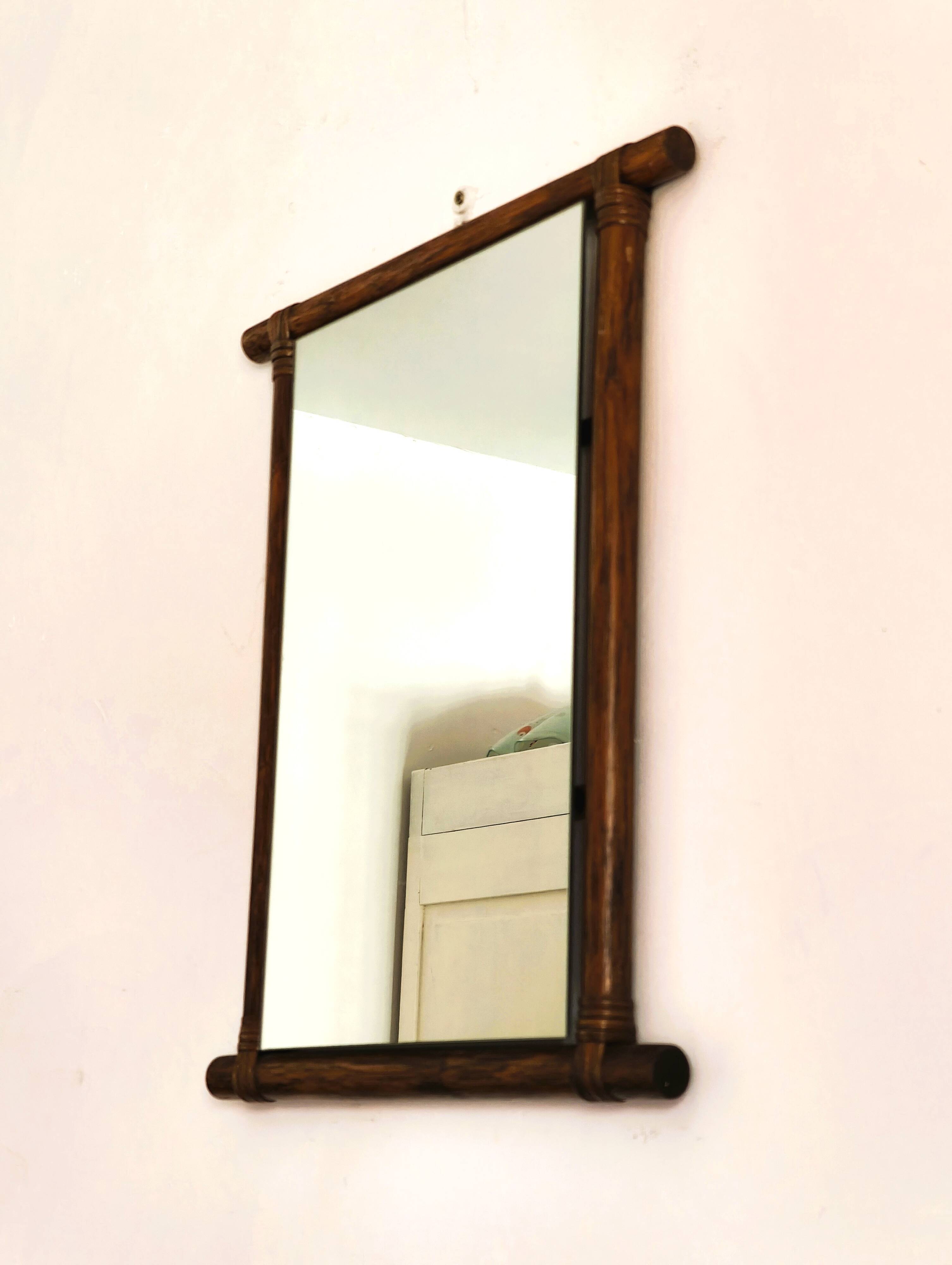 Small bamboo mirror 49 X 40 cm