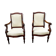 Paire de fauteuils en acajou d'époque Restauration estampillés Guinard