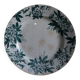 Saint-Amand ironstone dinner plate with anemone green decoration