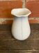 Vintage White Ceramic Flower-Shaped Vase France
