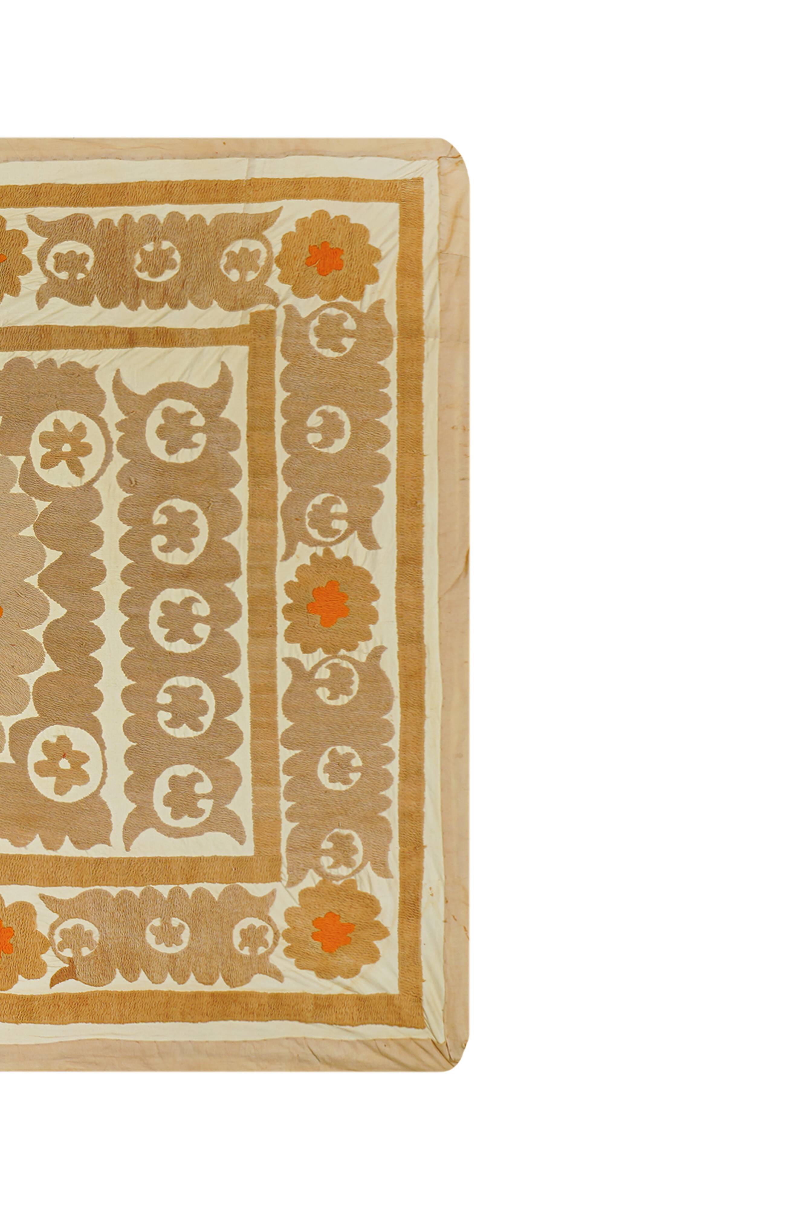Hand-knotted rug, vintage Turkish rug 103x140 cm