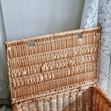 Panier rectangulaire osier tressé
