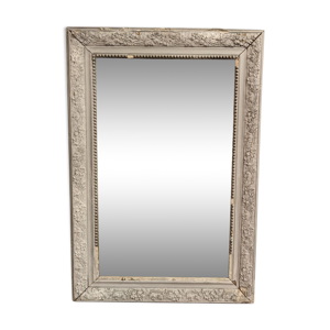 Miroir XIXème gris shabby 77 x