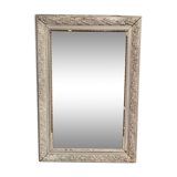 Miroir XIXème gris shabby 77 x 53 cm