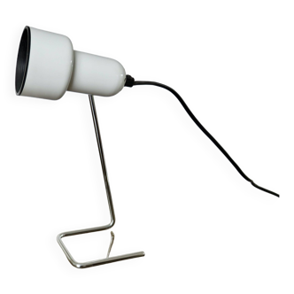 Lampe minimaliste en métal et métal chromé 1980