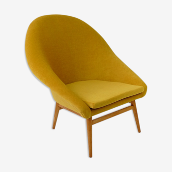 Vintage Yellow Shell Chair