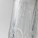 Vintage pressed glass vase from the 1970s, leaf pattern, Fidenza, Italy.