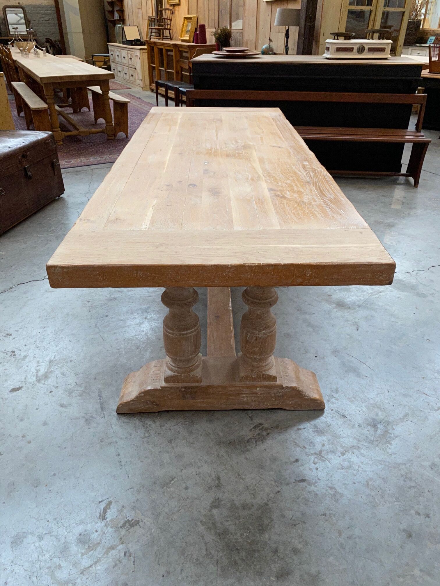 Oak farmhouse table