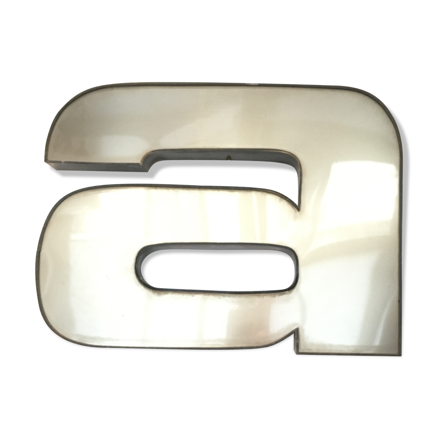 Letter a. of vintage sign