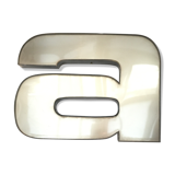 Letter a. of vintage sign